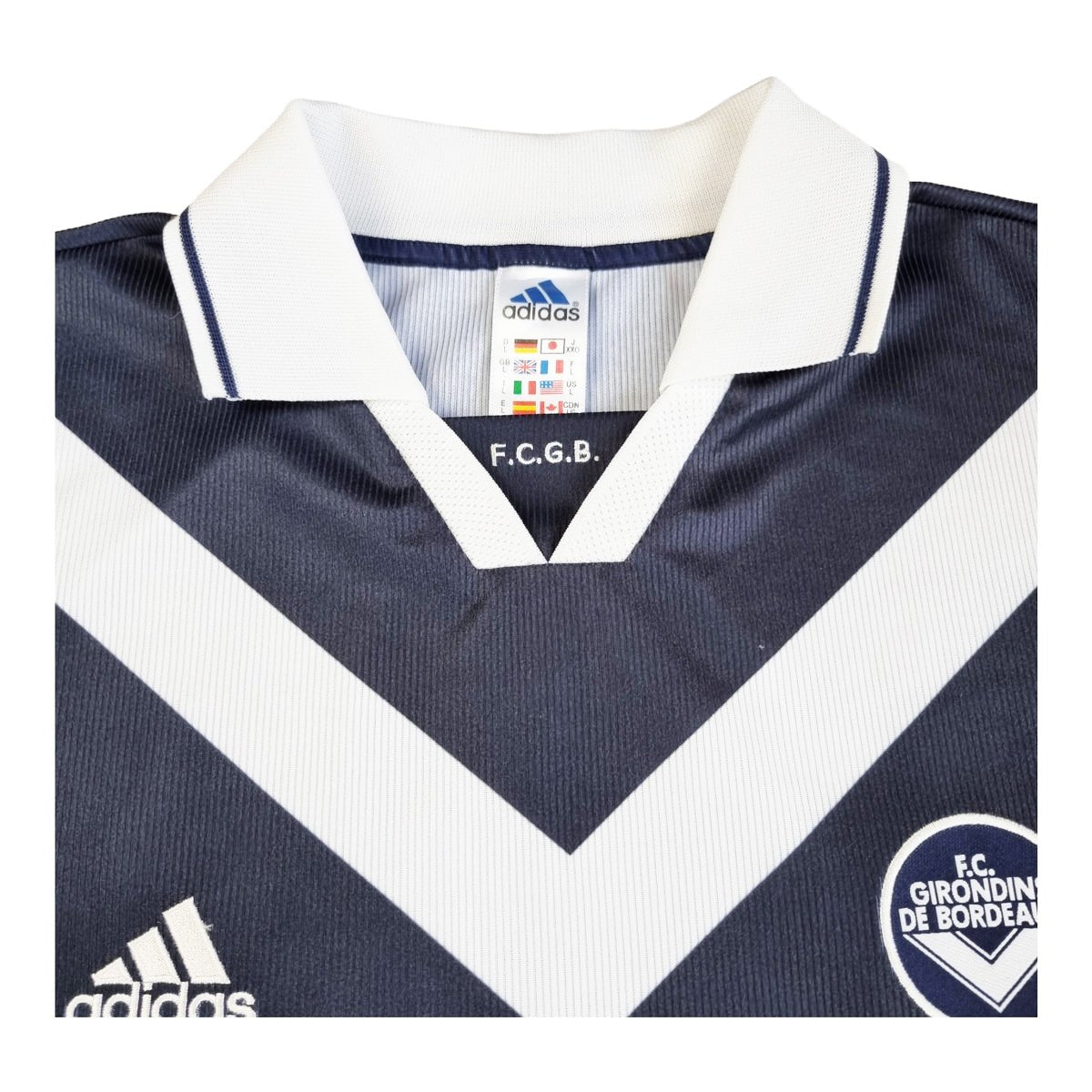1999/00 Bordeaux Home Football Shirt (L) Adidas