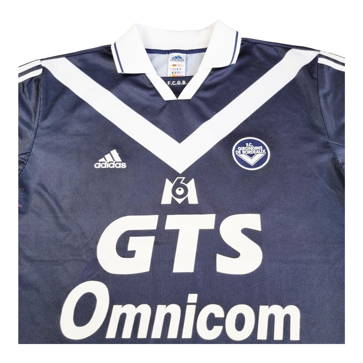 1999/00 Bordeaux Home Football Shirt (L) Adidas