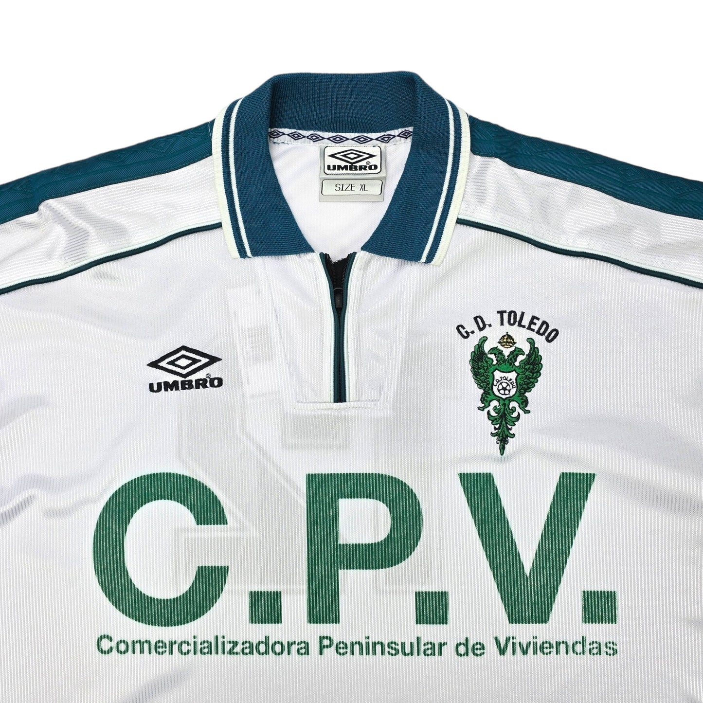 1999/00 CD Toledo Away Football Shirt (XL) Umbro #12 (Match Issue)