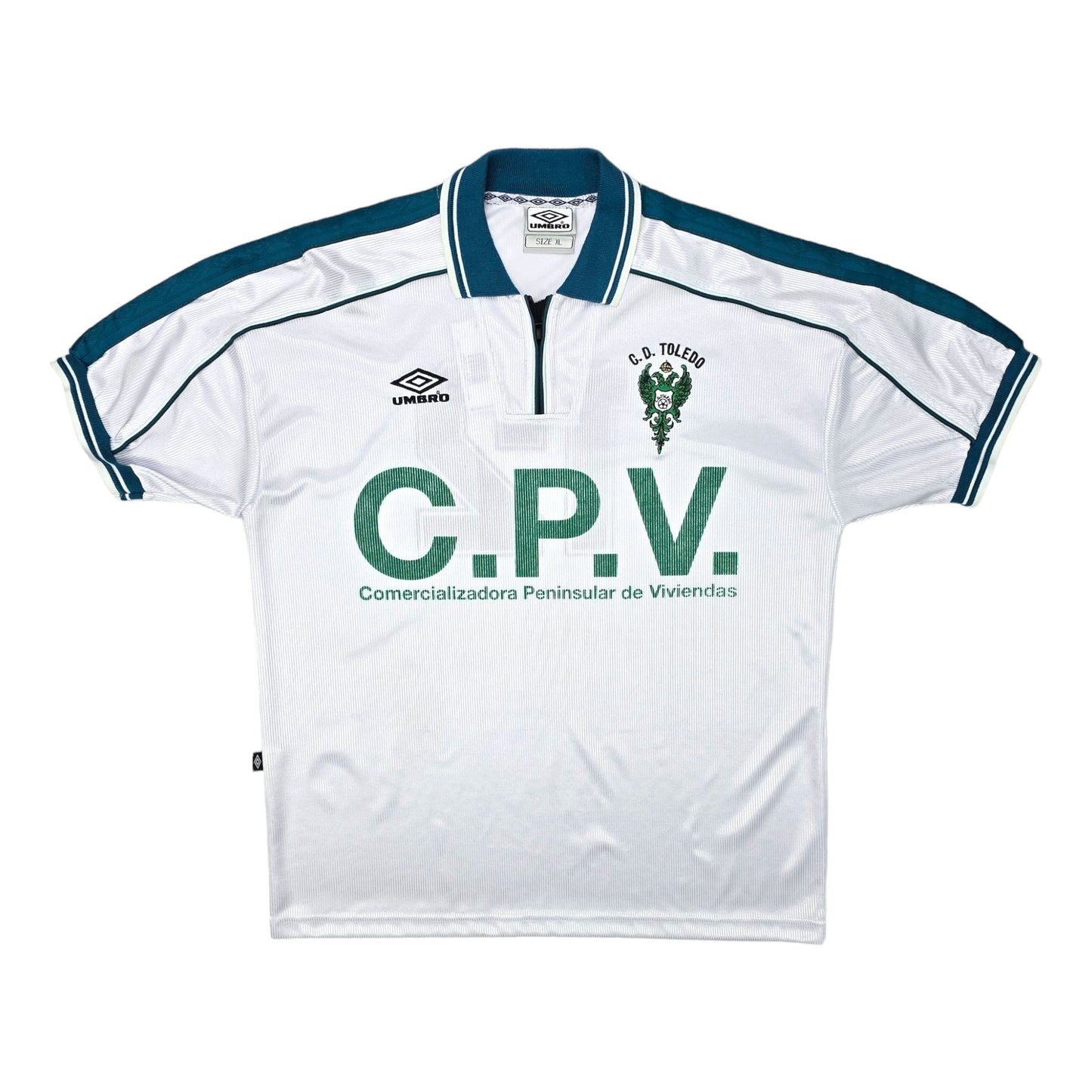 1999/00 CD Toledo Away Football Shirt (XL) Umbro #12 (Match Issue)