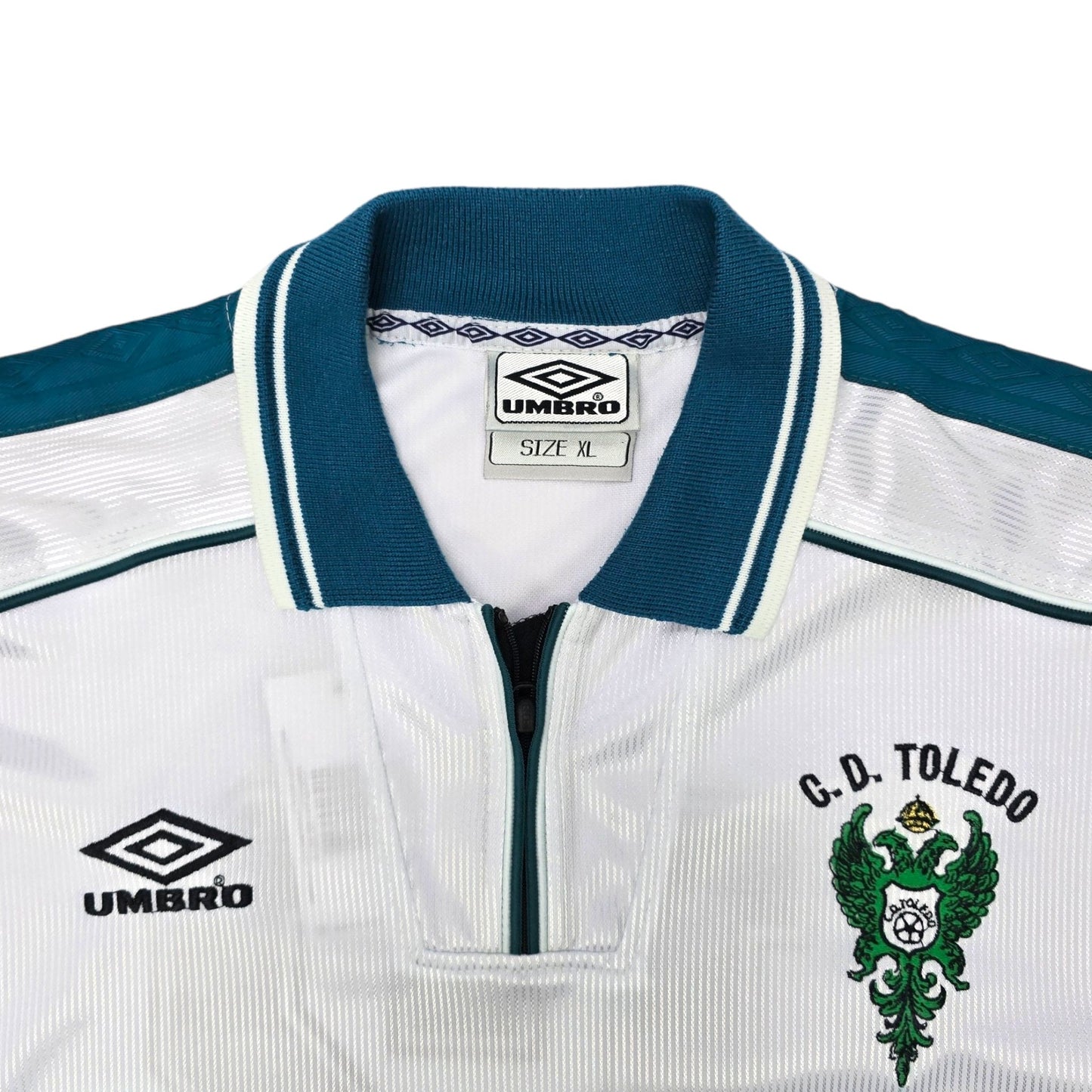 1999/00 CD Toledo Away Football Shirt (XL) Umbro #12 (Match Issue)