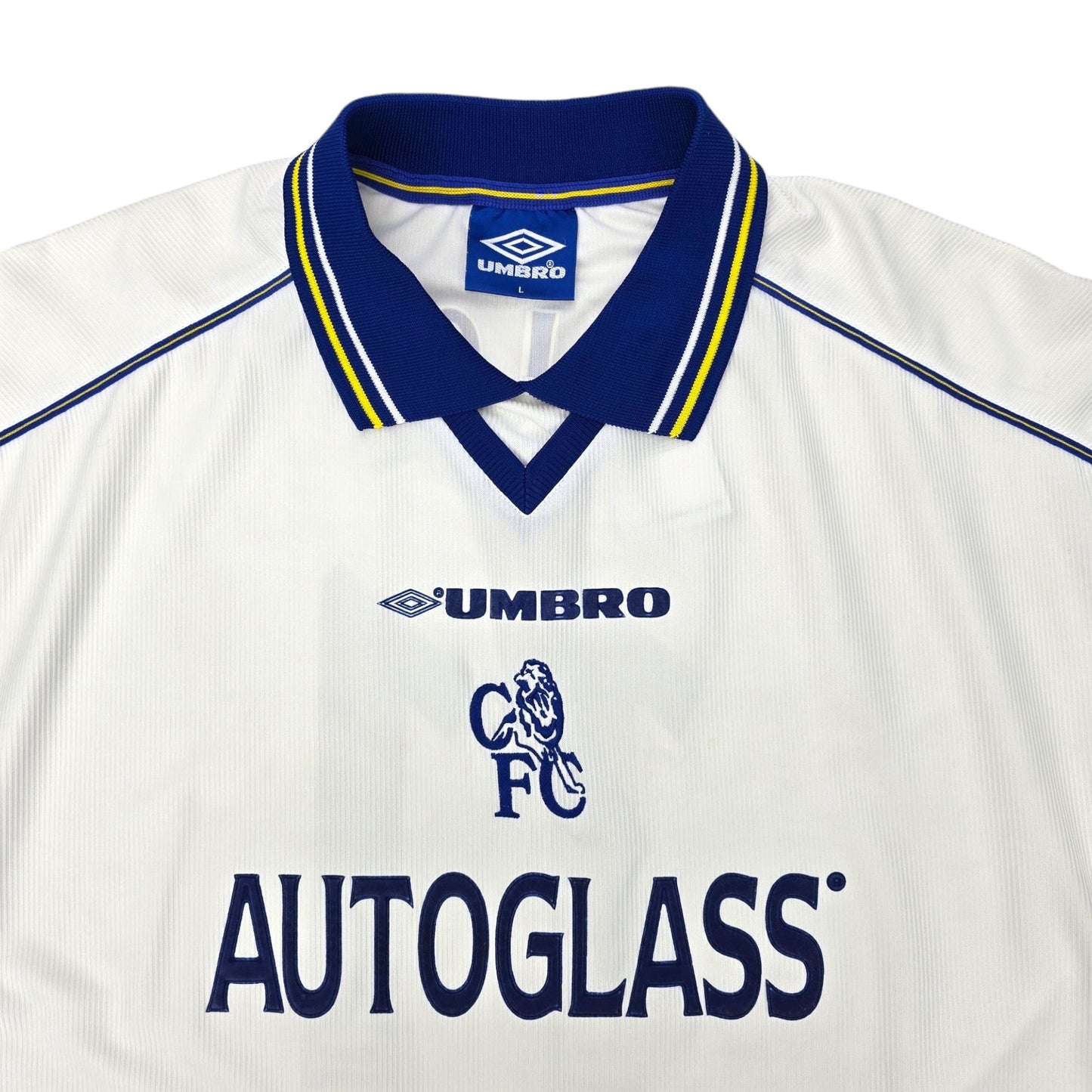 1999/00 Chelsea Away Football Shirt (L) #11 Wise