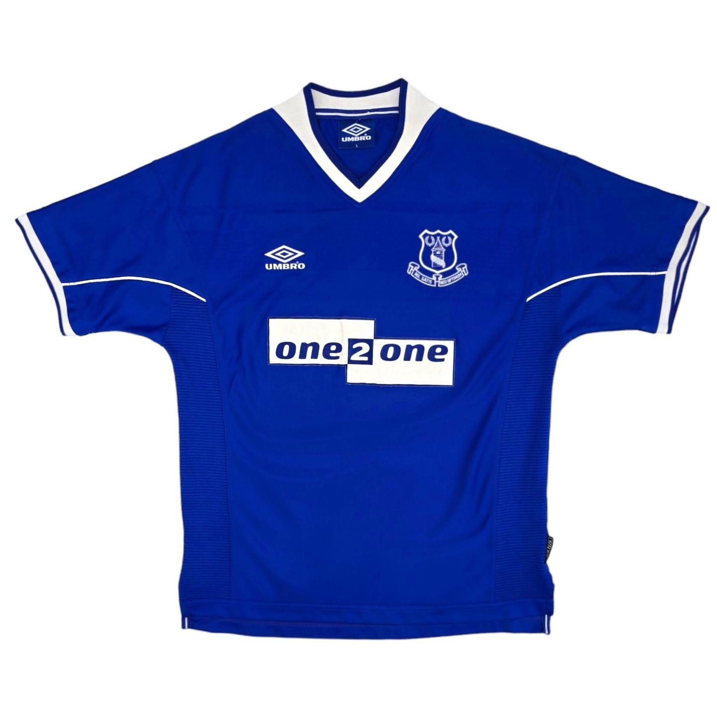 1999/00 Everton Home Football Shirt (L) Umbro #8 Barmby