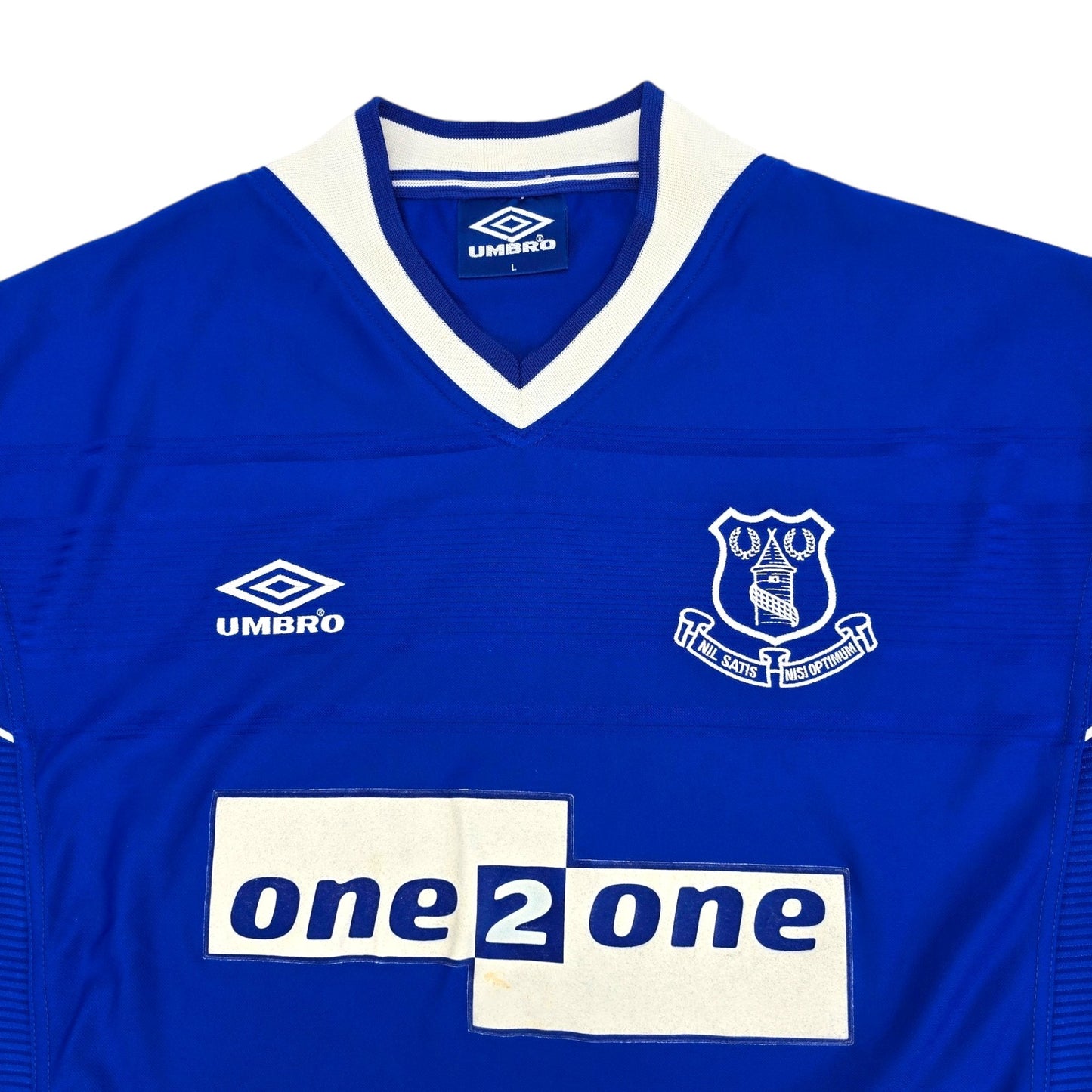 1999/00 Everton Home Football Shirt (L) Umbro #8 Barmby