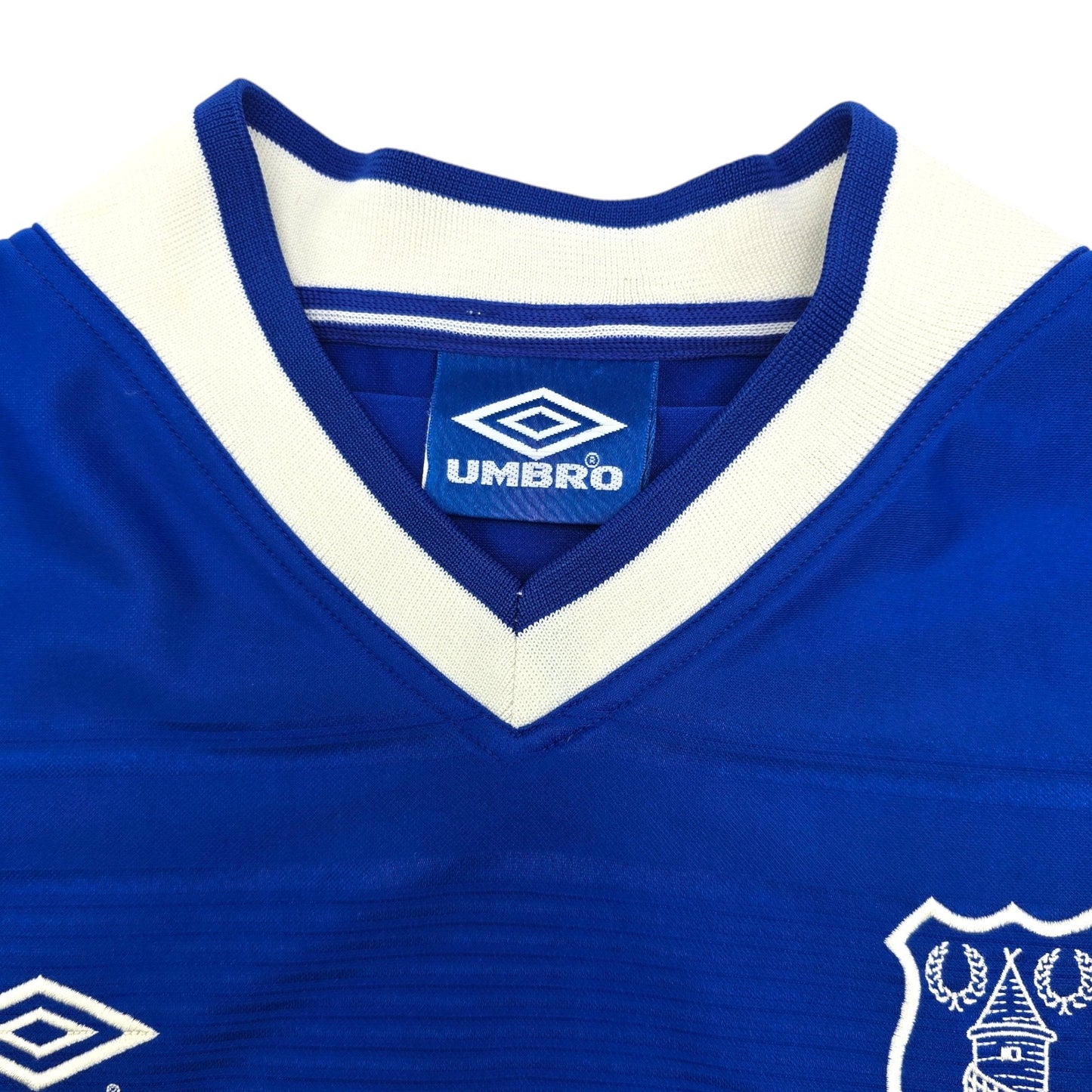1999/00 Everton Home Football Shirt (M) Umbro #9 Campbell
