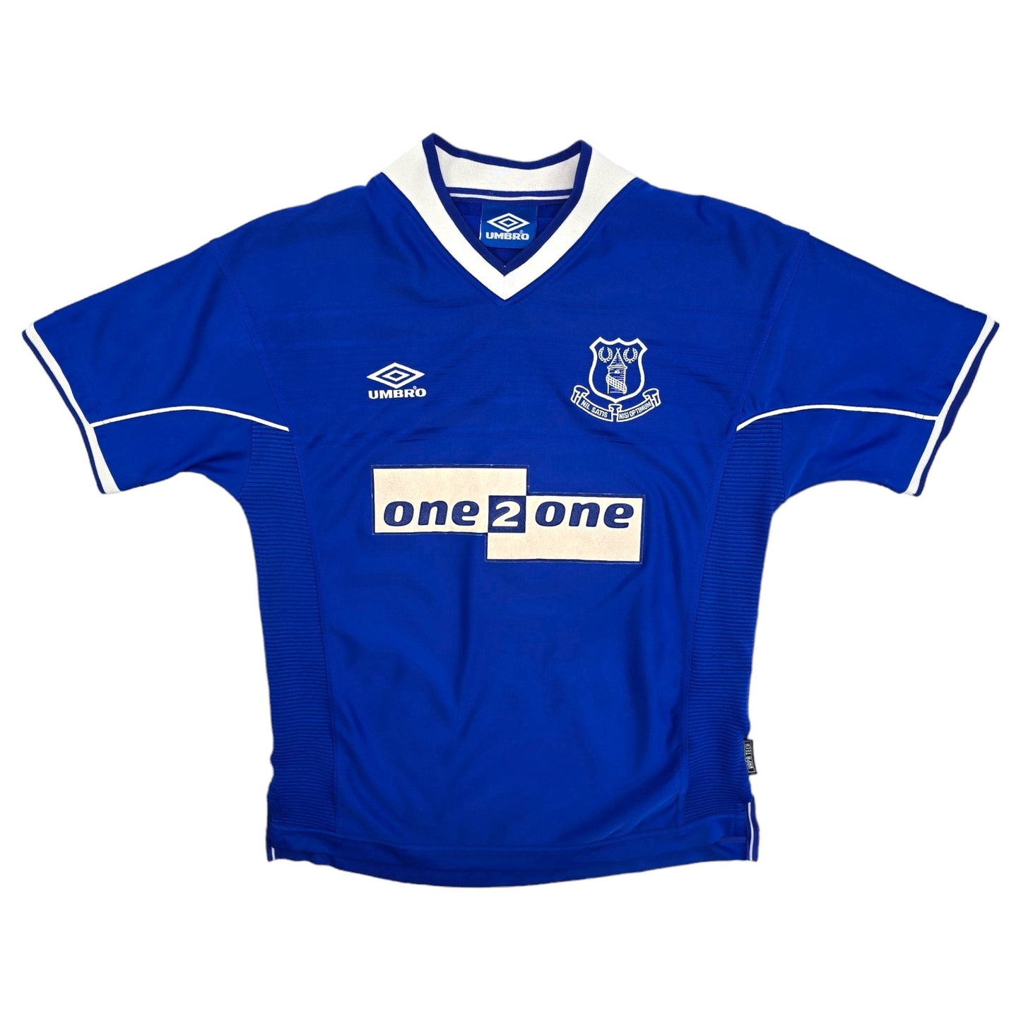 1999/00 Everton Home Football Shirt (M) Umbro #9 Campbell