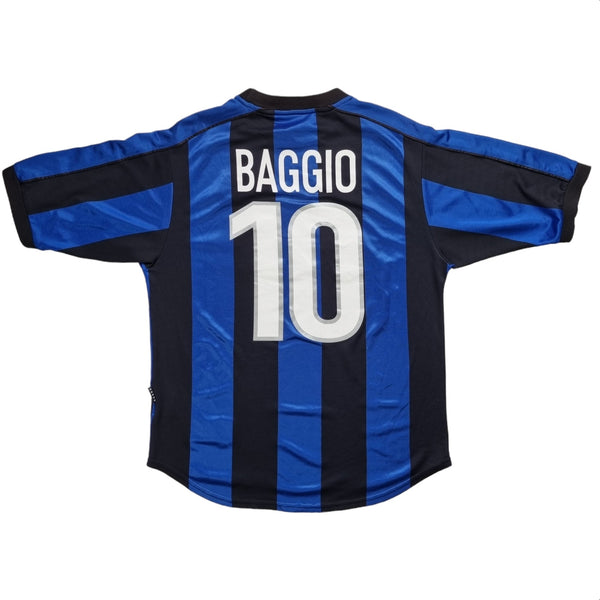 1999/00 Inter Milan Home Football Shirt (M) Nike #10 Baggio