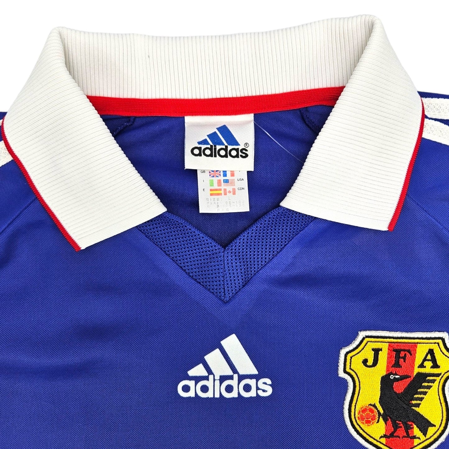 1999/00 Japan Home Football Shirt (L) Adidas #10 Nakamura