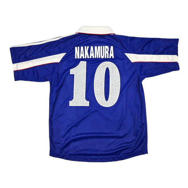 1999/00 Japan Home Football Shirt (L) Adidas #10 Nakamura
