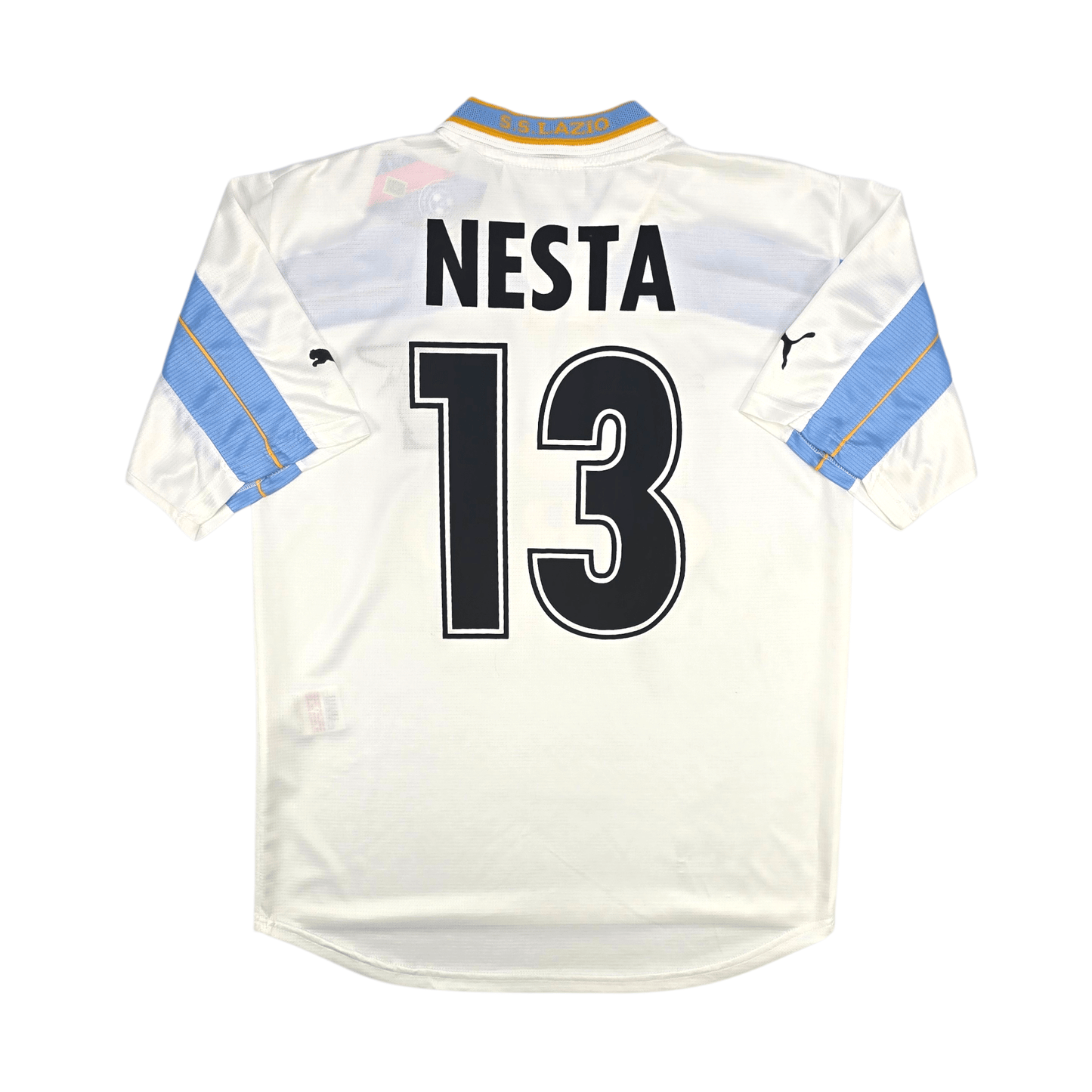1999/00 Lazio Away Football Shirt (S) Puma #13 Nesta (Centenary)