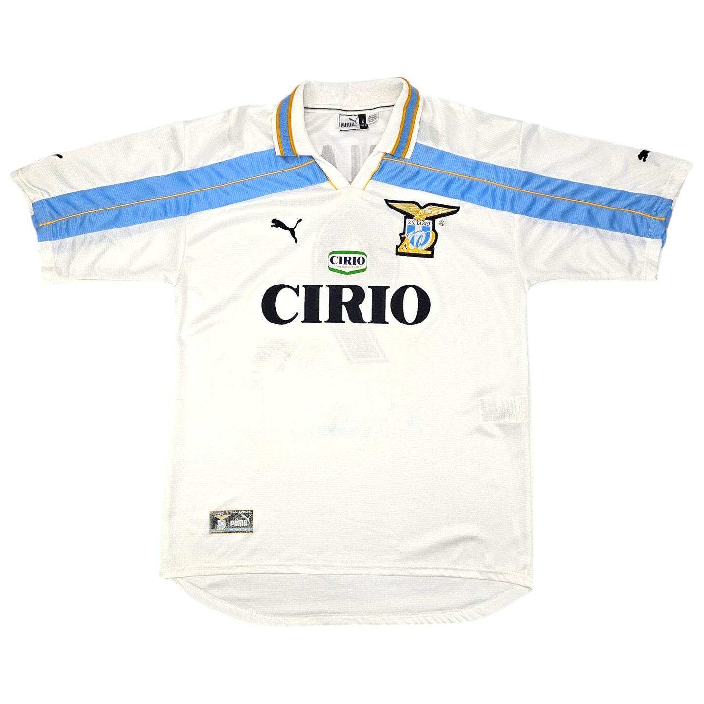 1999/00 Lazio Centenary Home Football Shirt (L) Puma #9 Salas