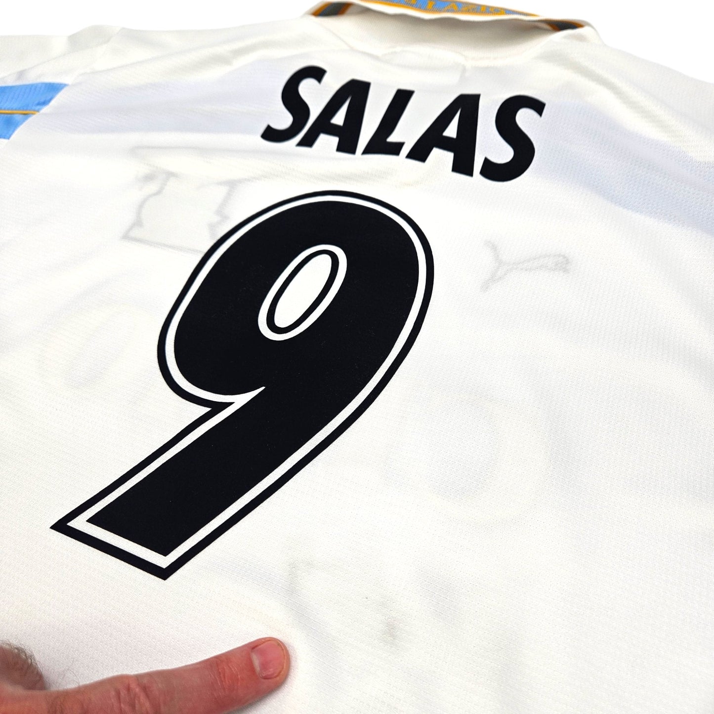 1999/00 Lazio Centenary Home Football Shirt (L) Puma #9 Salas