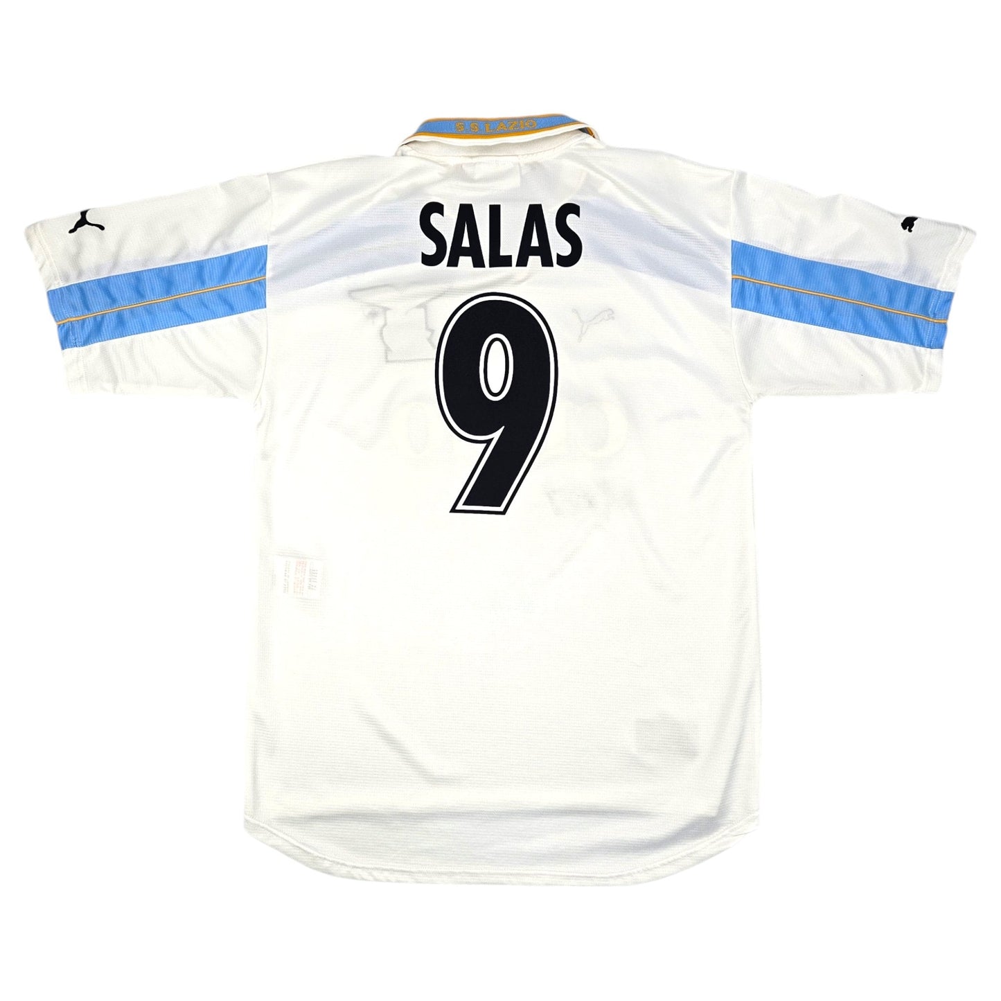1999/00 Lazio Centenary Home Football Shirt (L) Puma #9 Salas
