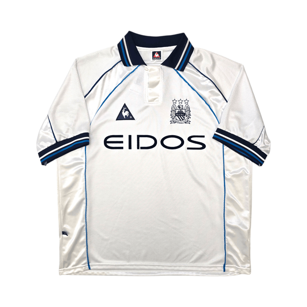 1999/00 Manchester City Away Football Shirt (XL) Le Coq Sportif