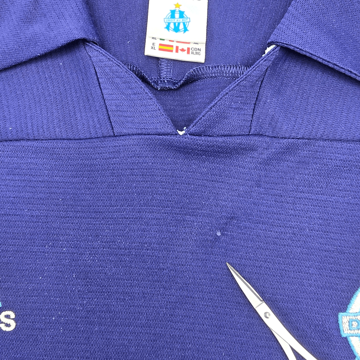 1999/00 Olympique Marseille Away Football Shirt (XL) Adidas #11 Ravanelli