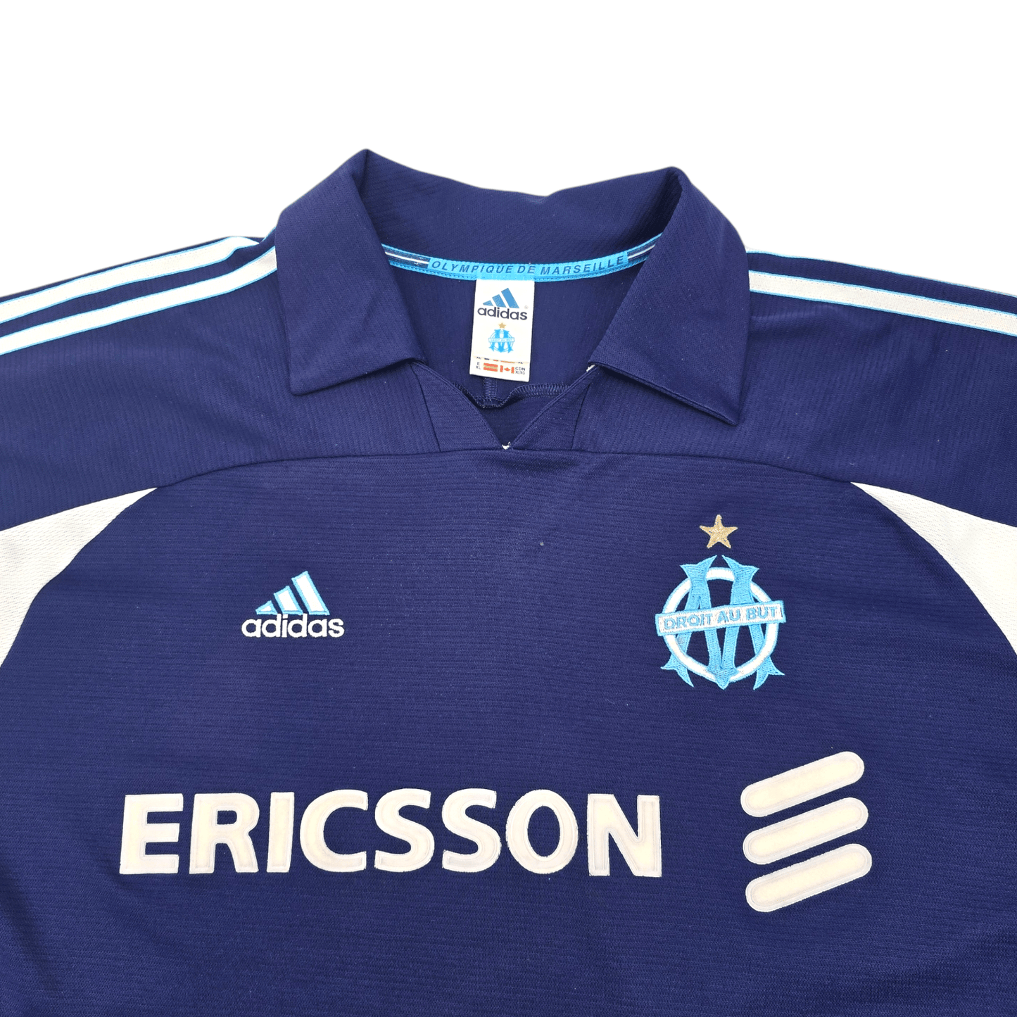 1999/00 Olympique Marseille Away Football Shirt (XL) Adidas #11 Ravanelli