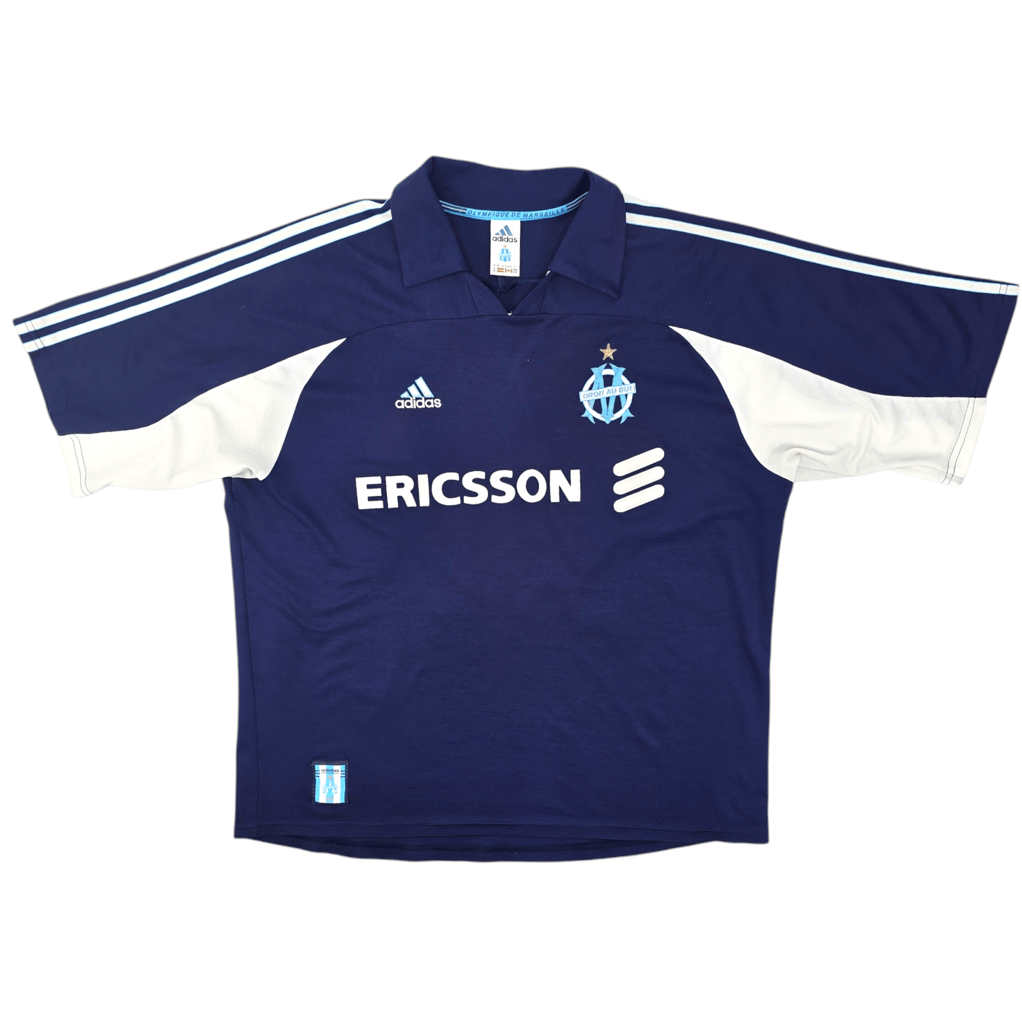 1999/00 Olympique Marseille Away Football Shirt (XL) Adidas #11 Ravanelli