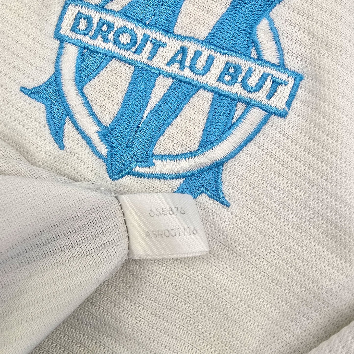1999/00 Olympique Marseille Home Football Shirt (L) Adidas #11 Ravanelli