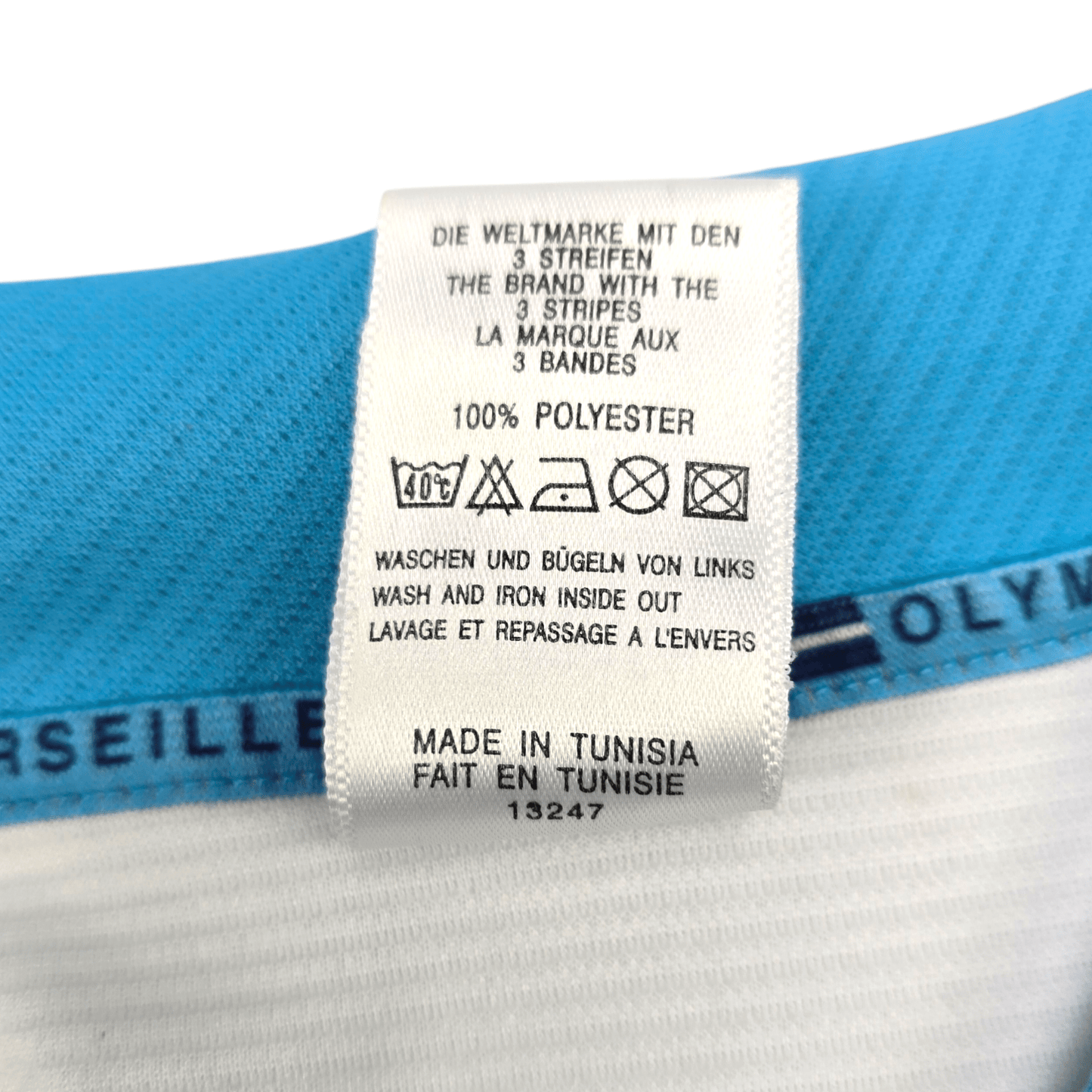 1999/00 Olympique Marseille Home Football Shirt (L) Adidas #7 Pires