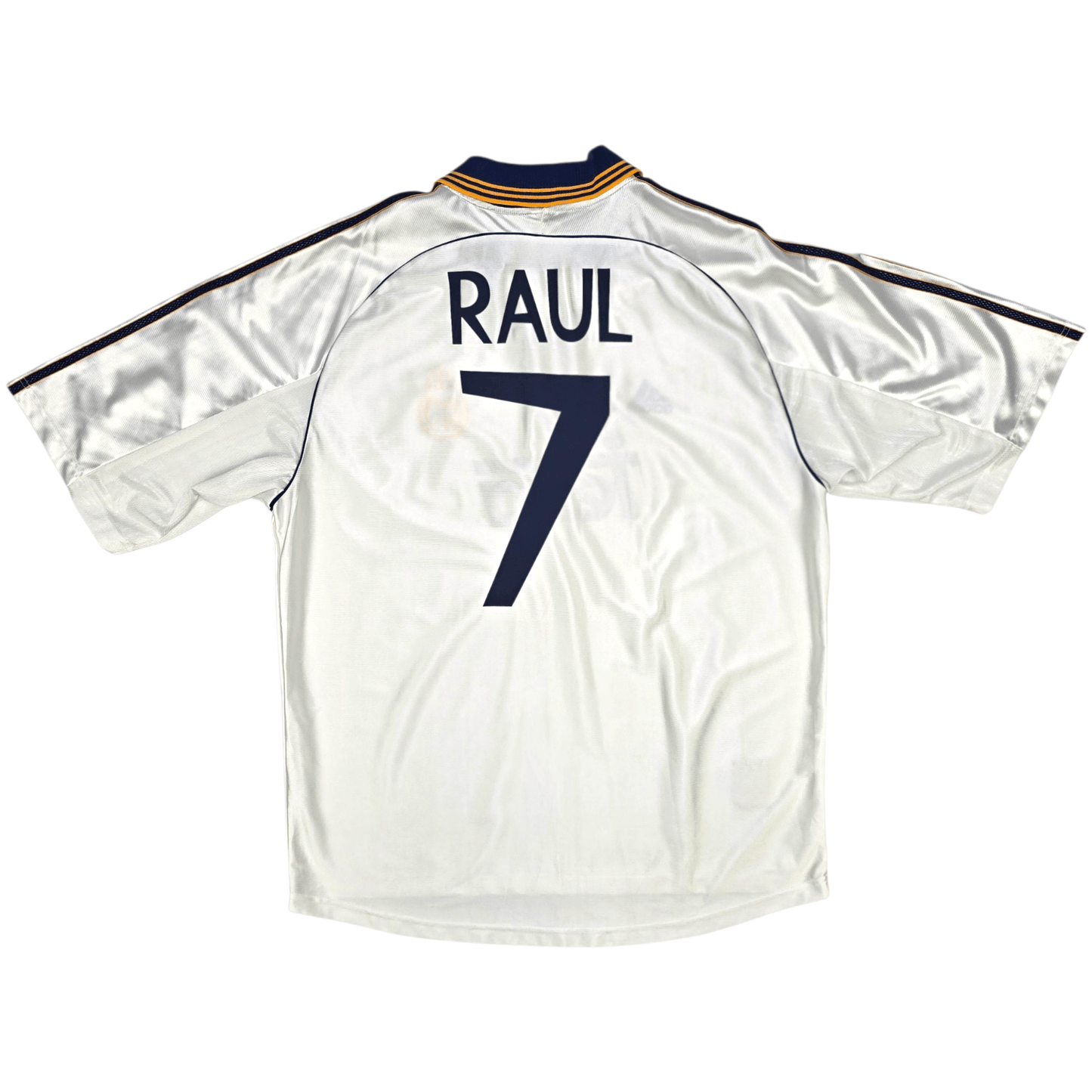 1999/00 Real Madrid Home Football Shirt (XL) Adidas #7 Raul