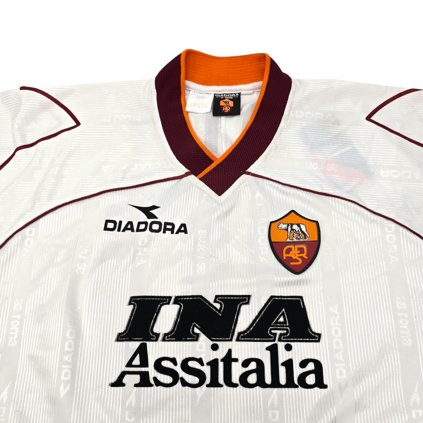 1999/00 Roma Away Football Shirt (XL) Diadora #10 Totti