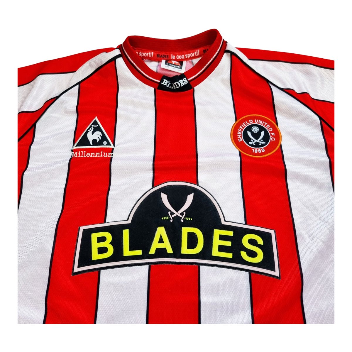 1999/00 Sheffield United Home Football Shirt (L) Le Coq Sportif