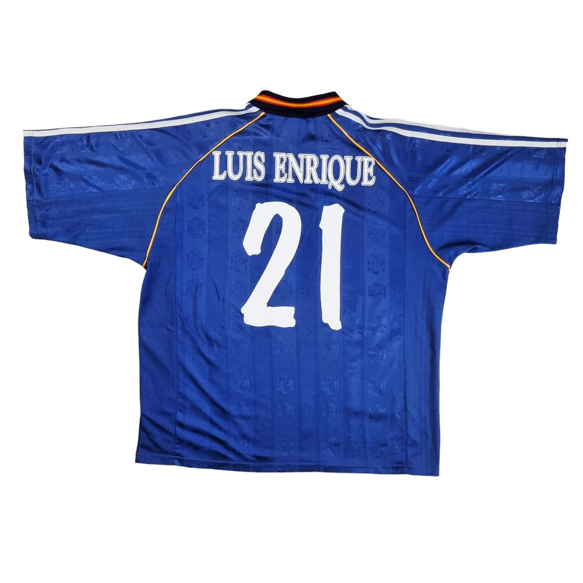 1999/00 Spain Away Football Shirt (L) Adidas #21 Enrique