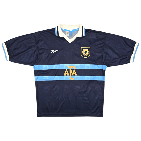 1999/01 Argentina Away Football Shirt (XL) Reebok