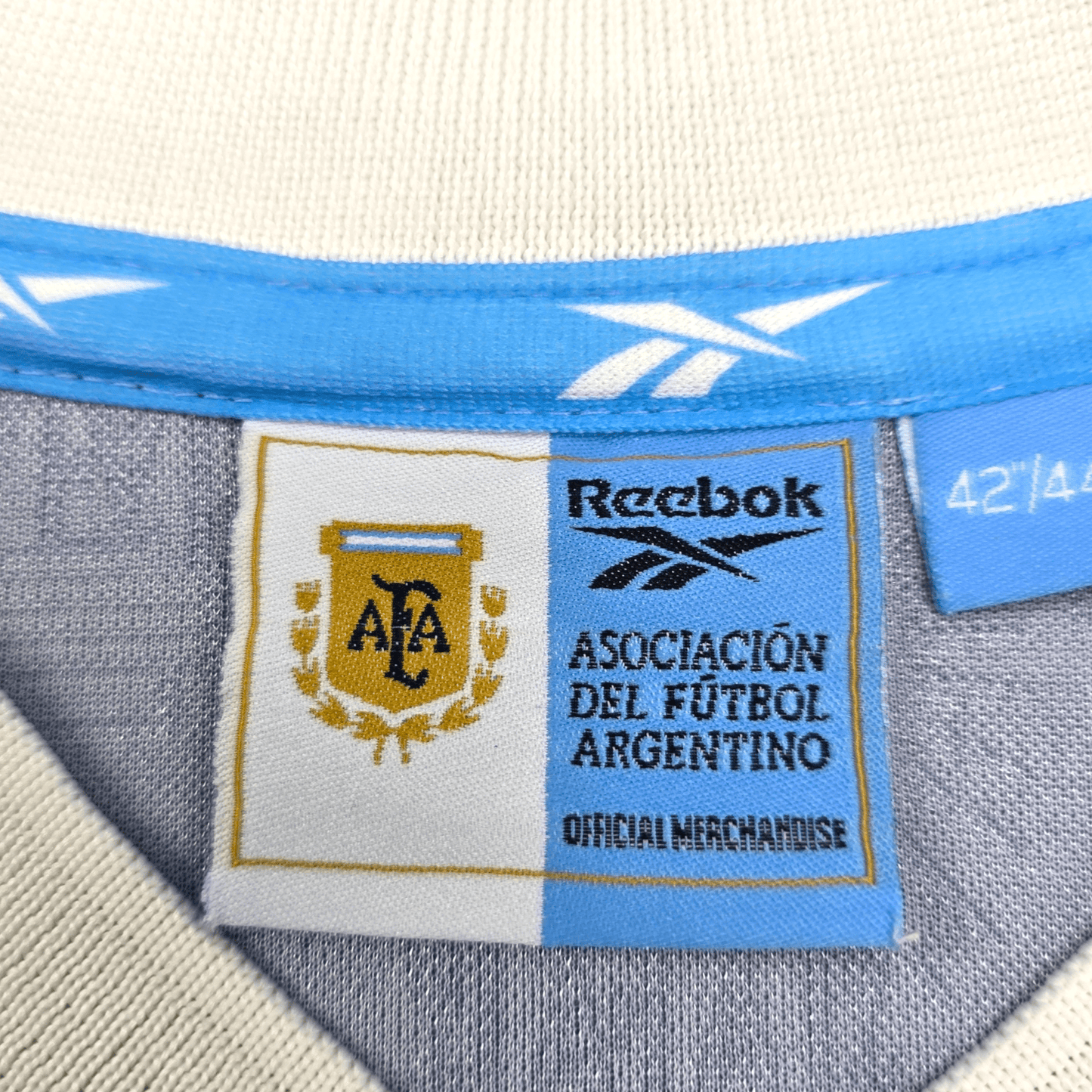 1999/01 Argentina Away Football Shirt (XL) Reebok