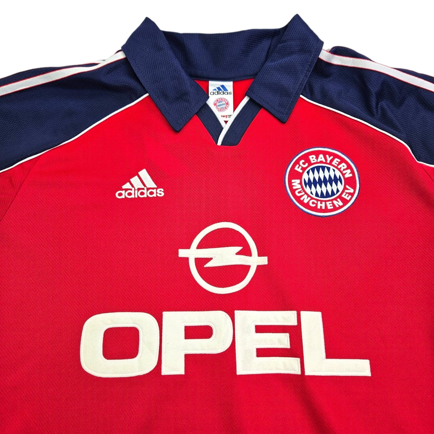 1999/01 Bayern Munich Home Football Shirt (L) Adidas
