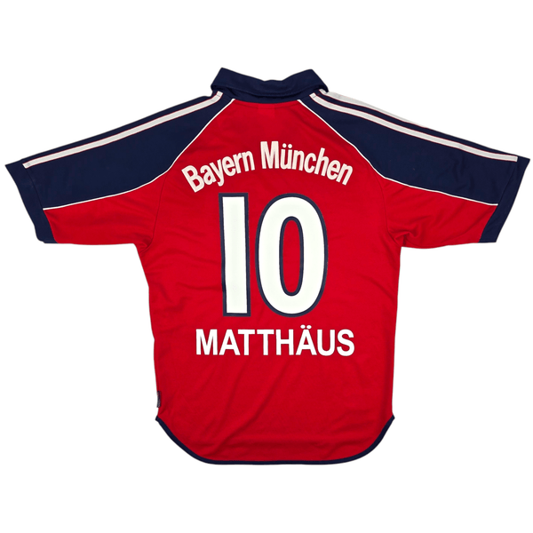 1999/01 Bayern Munich Home Football Shirt (S) Adidas #10 Matthaus