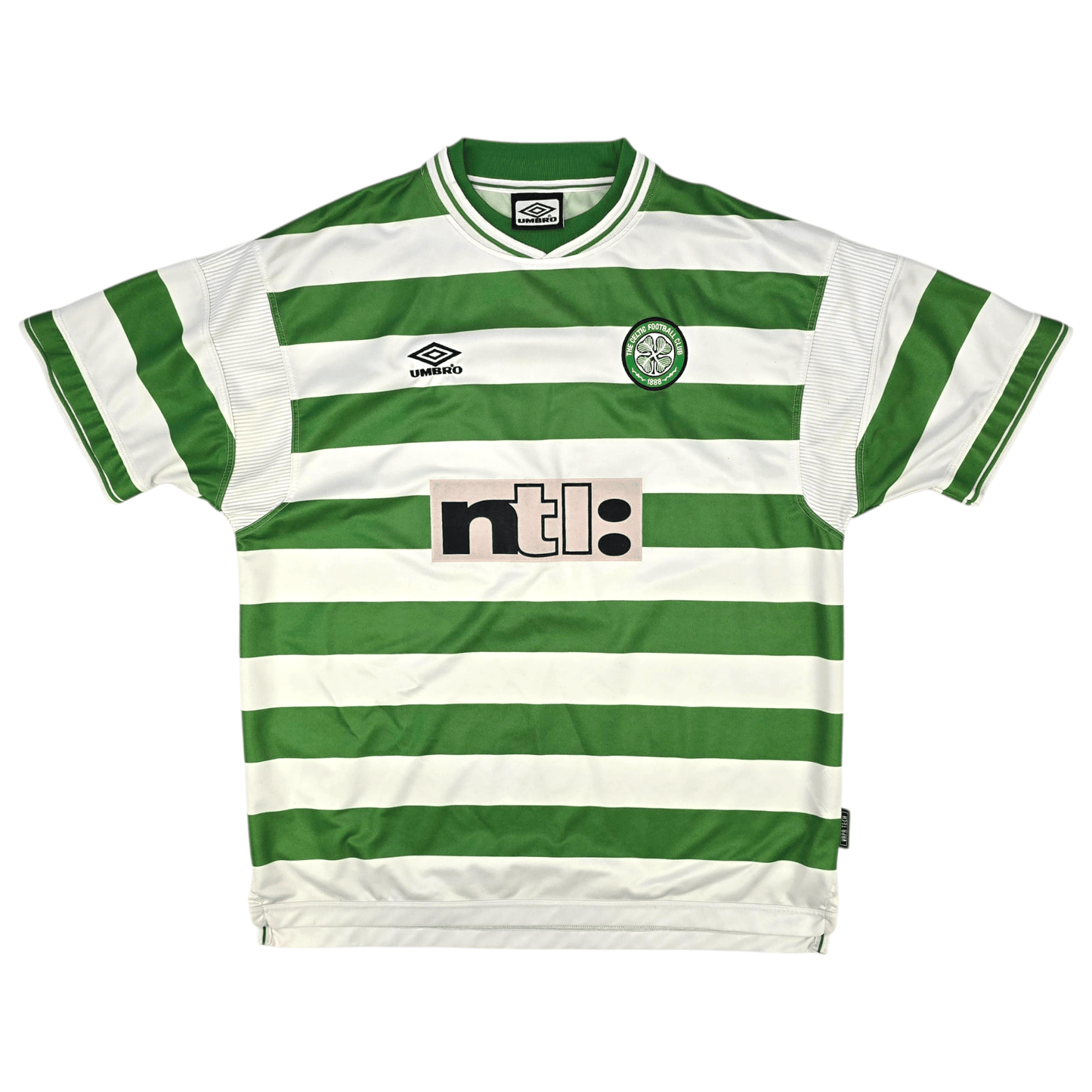 1999/01 Celtic Home Football Shirt (2XL) Umbro #7 Larsson
