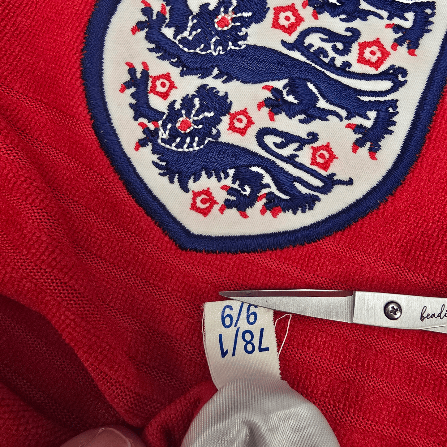1999/01 England Away Football Shirt (L) Umbro #2 Gerrard