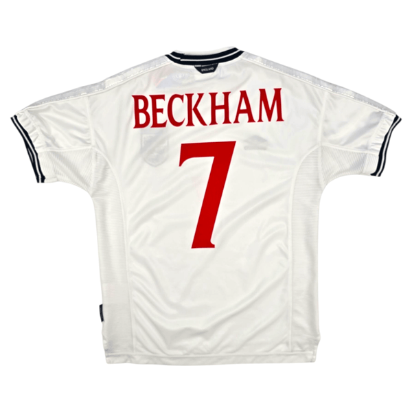 1999/01 England Home Football Shirt (L) Umbro #7 Beckham