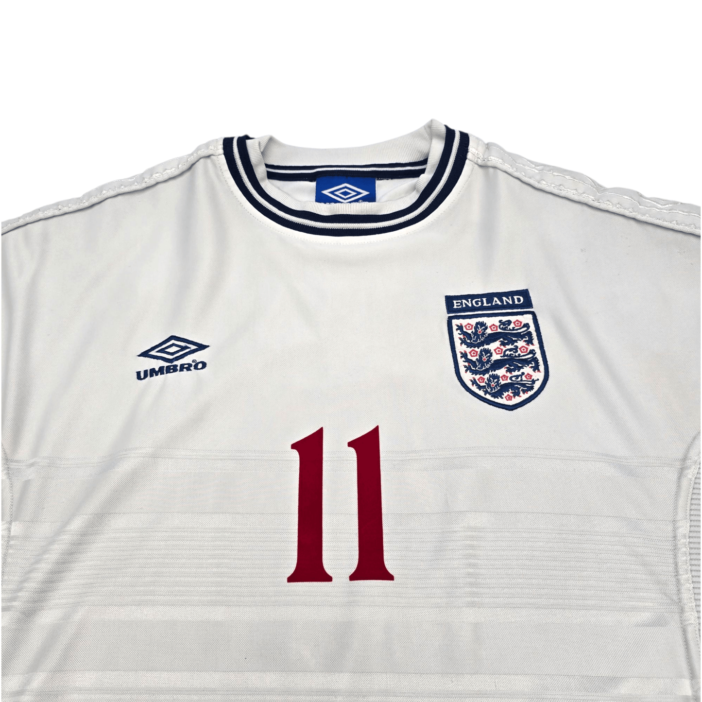 1999/01 England Home Football Shirt (XL) Umbro #11 McManaman