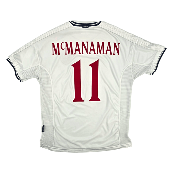1999/01 England Home Football Shirt (XL) Umbro #11 McManaman