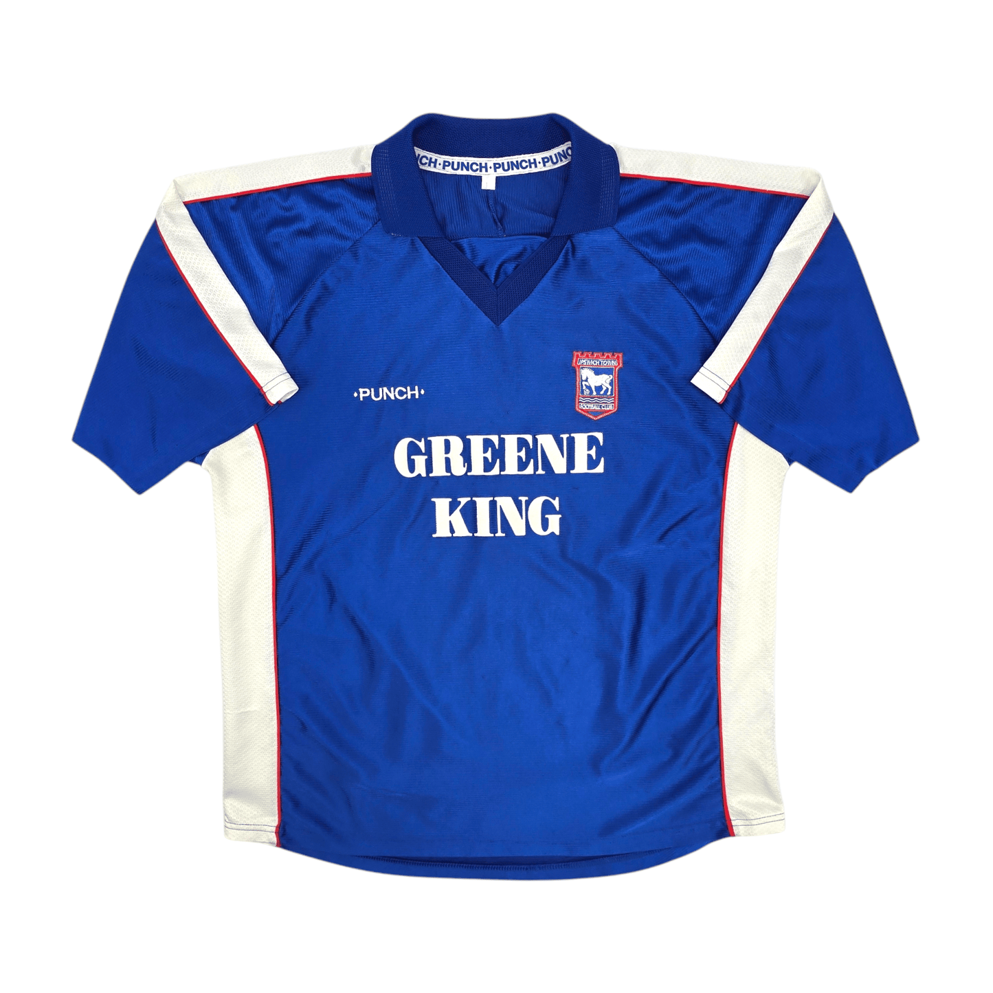 1999/01 Ipswich Town Home Football Shirt (L) Punch