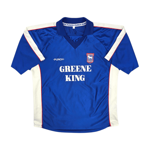 1999/01 Ipswich Town Home Football Shirt (L) Punch