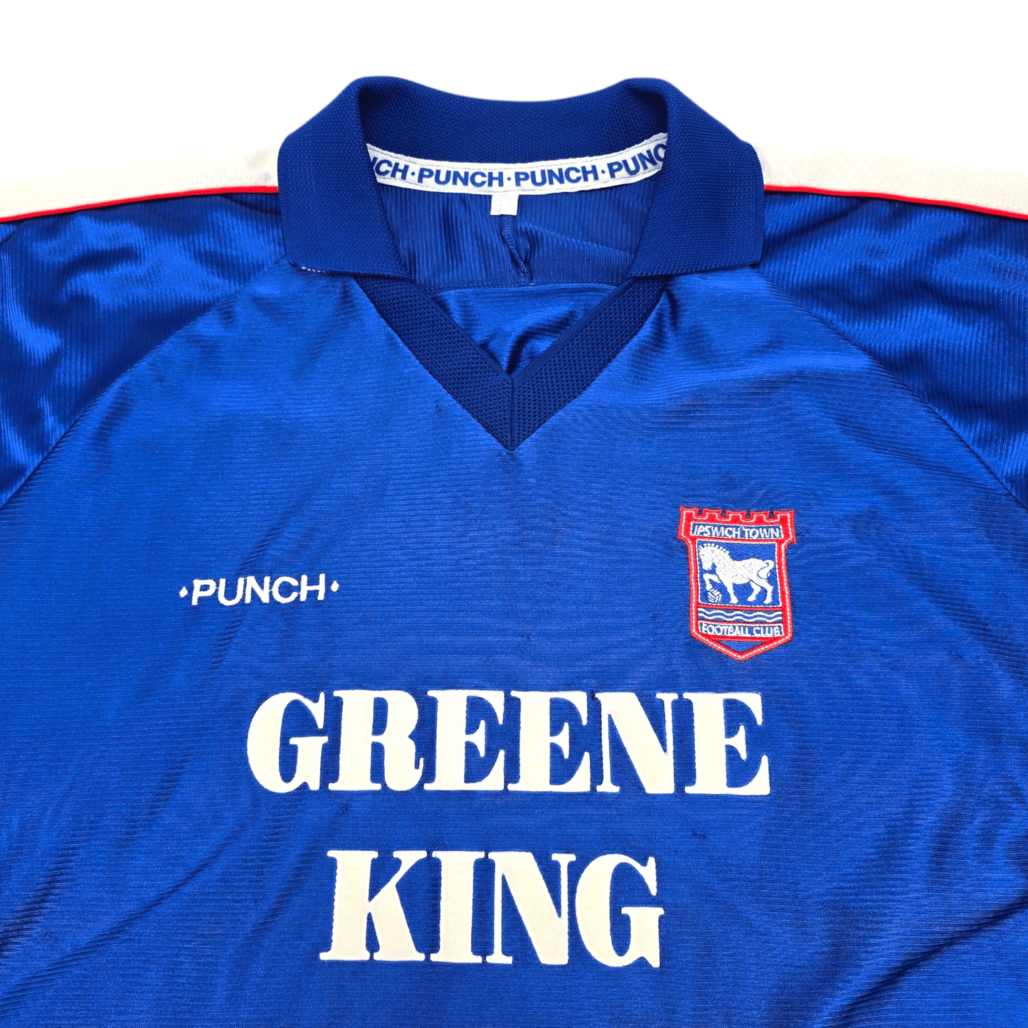 1999/01 Ipswich Town Home Football Shirt (L) Punch