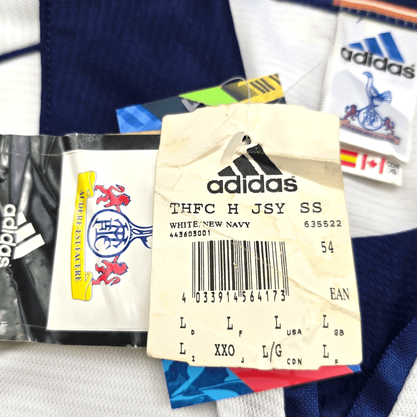 1999/01 Tottenham Hotspur Home Football Shirt (L) Adidas (BNWTs)