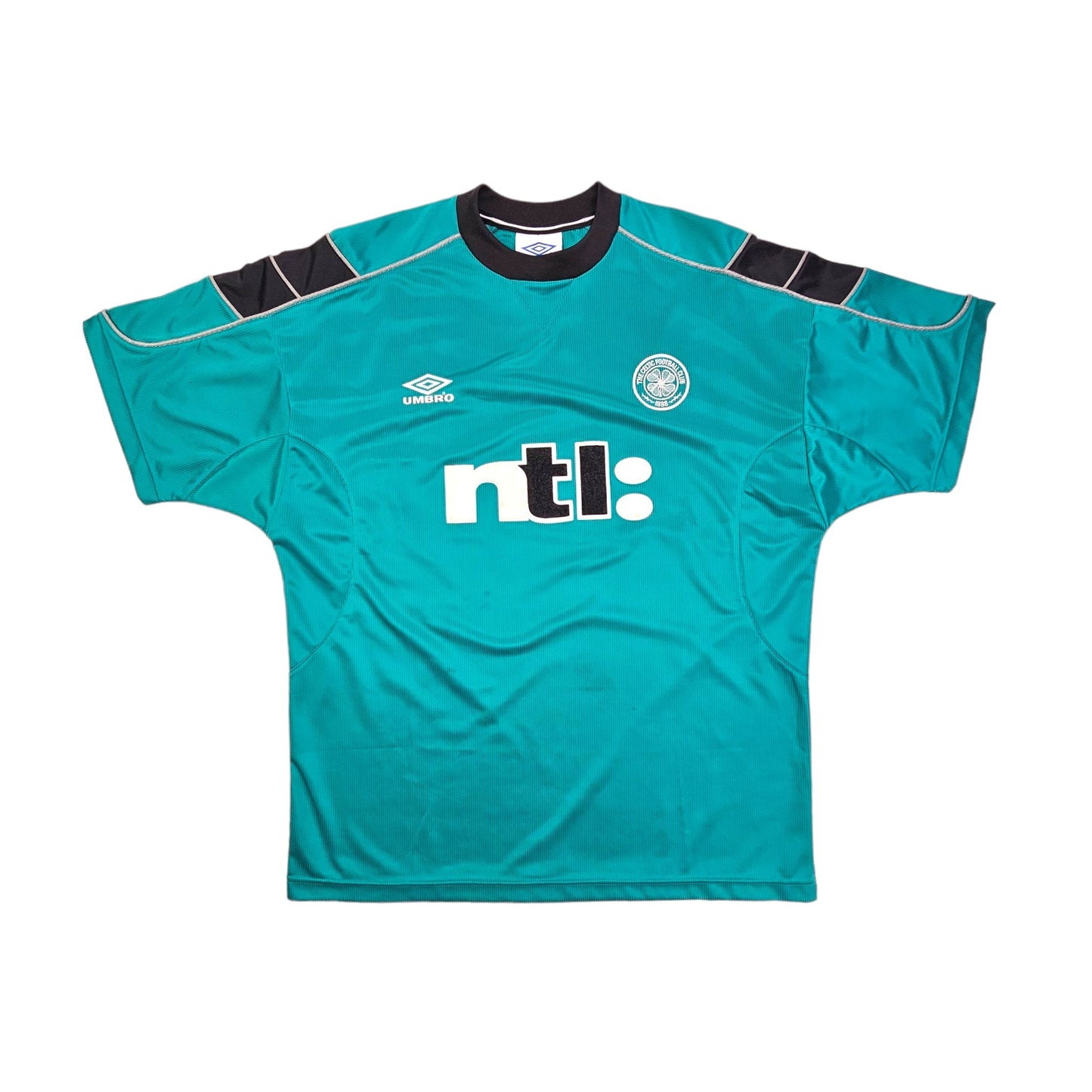 1999/2001 Celtic Training Shirt (L) Umbro # 7 Larsson