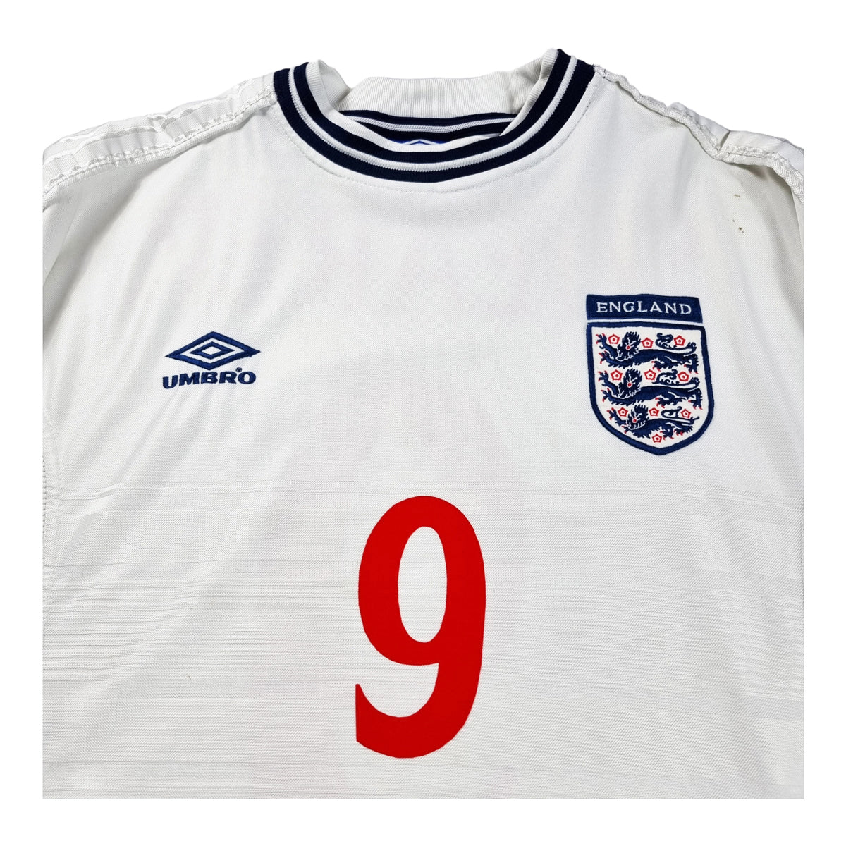 1999/2001 England Home (M) Umbro #9 Shearer