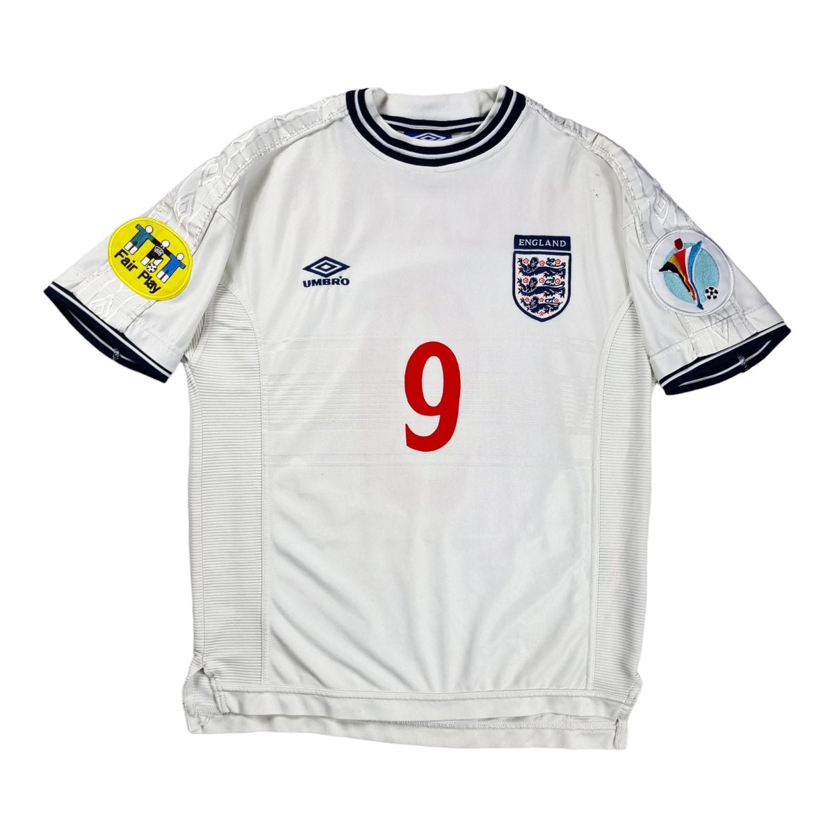 1999/2001 England Home (M) Umbro #9 Shearer