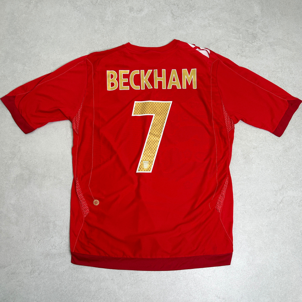2006/08 England Away Shirt Umbro Beckham (XL)