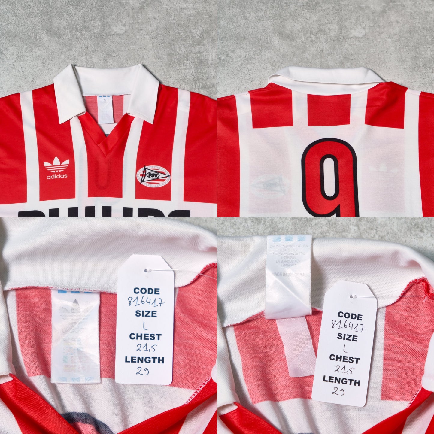 1990/92 PSV Home Shirt Adidas Romario 9 (L)