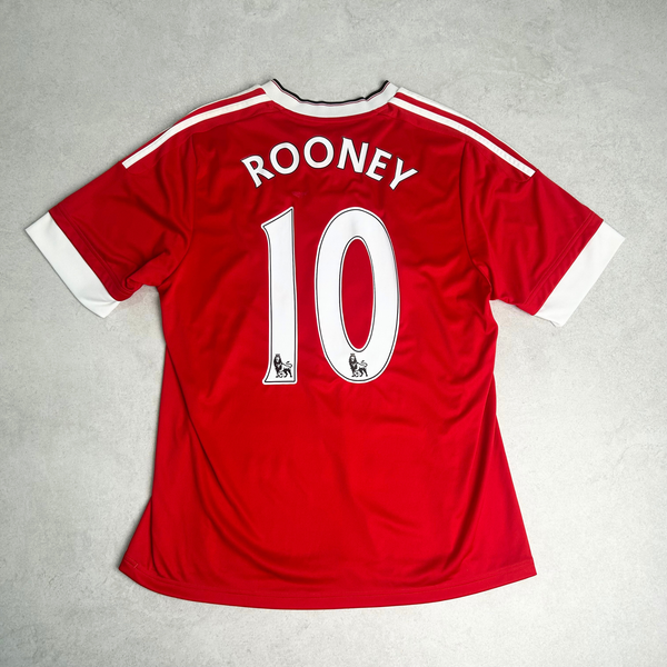 2015/16 Manchester United Home Shirt Adidas Rooney (M/L)