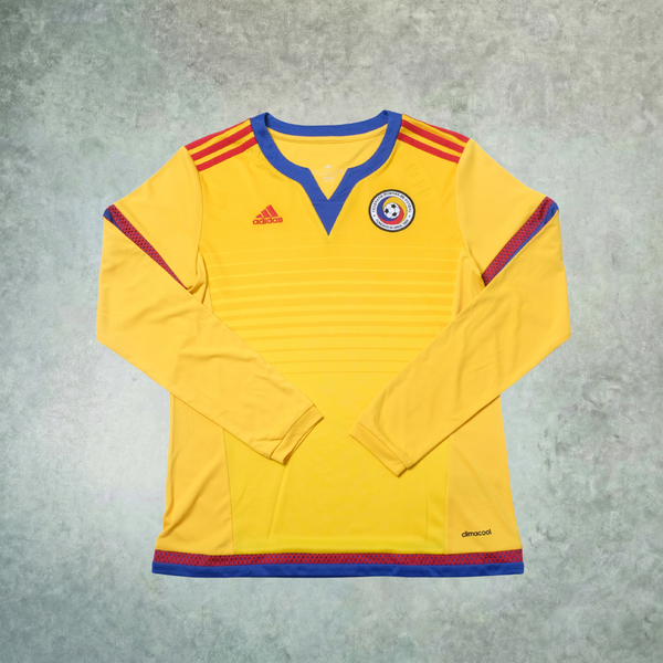 2014 Romania World Cup Qualifier Home Shirt Adidas (S)