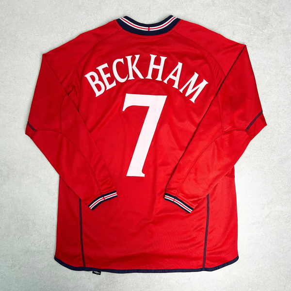 2002/04 England Away Shirt Umbro Beckham (L)