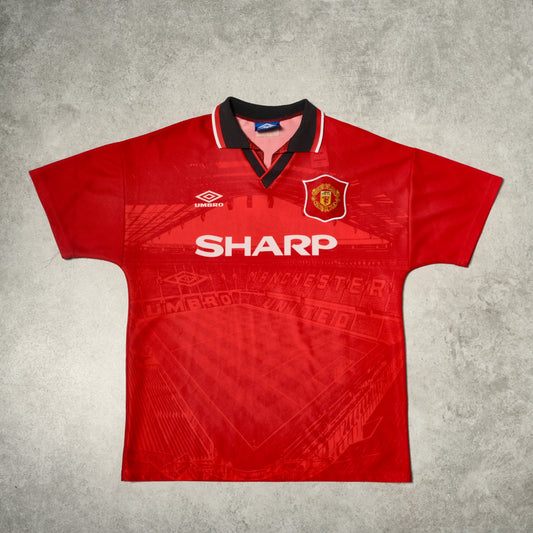 1994/96 Manchester United Home Shirt Umbro (L)