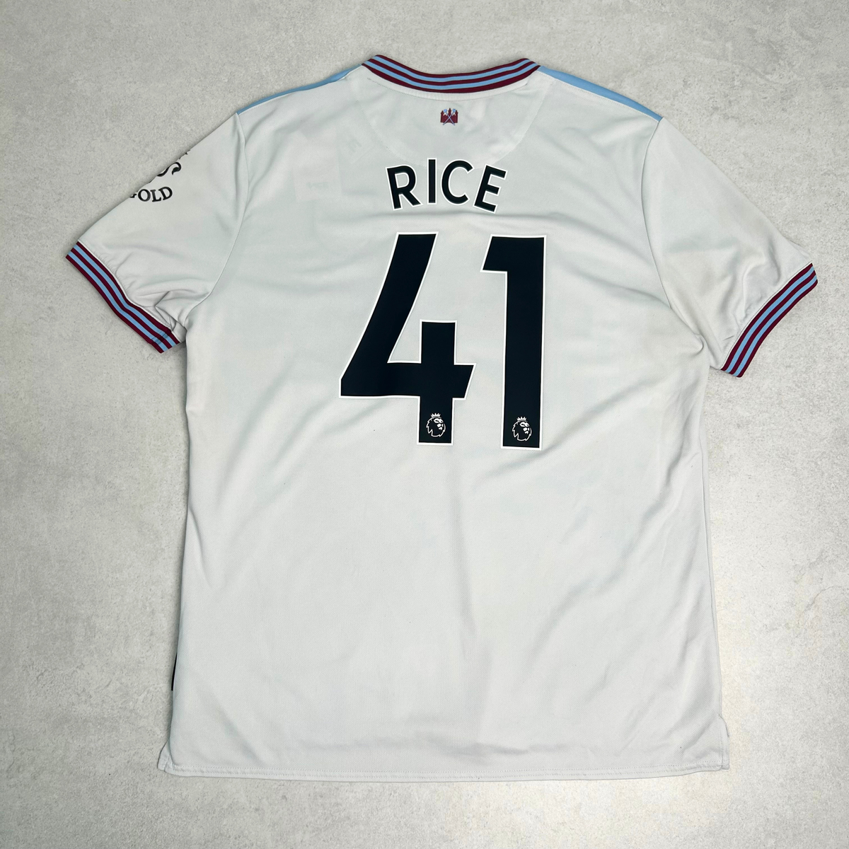 2019/20 West Ham Away Shirt Umbro Rice (L)